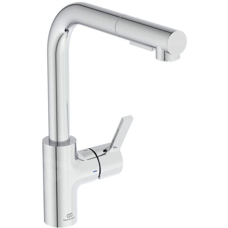Ideal Standard - Robinet de cuisine Gusto douchette extractible chrome