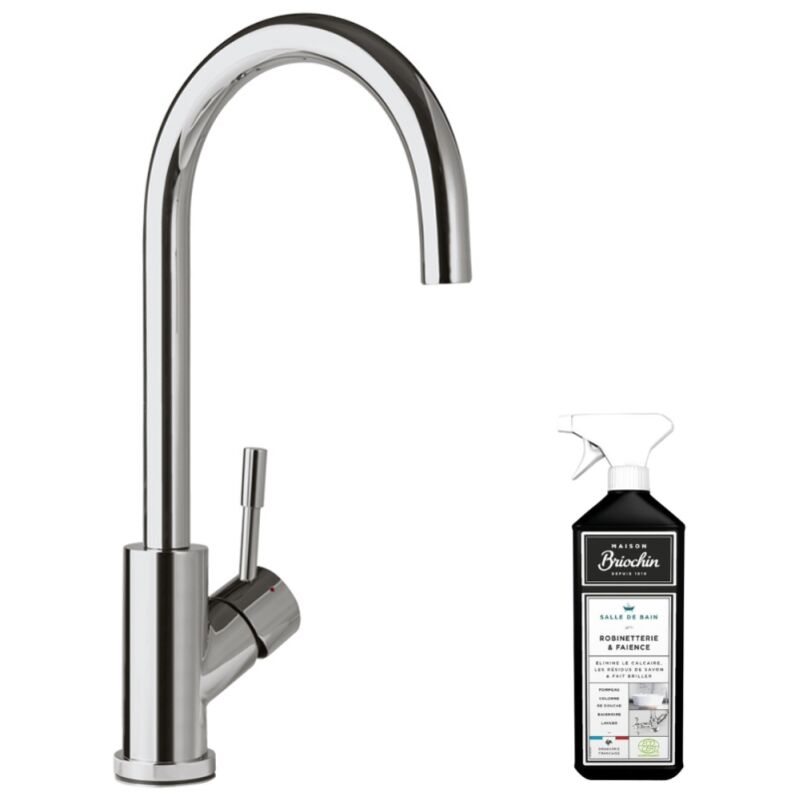 Villeroy&boch - Robinet cuisine villeroy et boch Umbrella acier massif poli + nettoyant