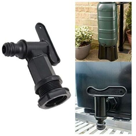 Robinet cuve 1000l Plastique,Adaptateur de boîte de Rangement d'eau IBC,Adaptateur Robinet Tuyau arrosage,pour recuperateur Eau de Pluie, réservoir de Carburant (Cuivre)