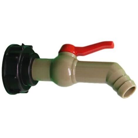 Robinet Cuve 1000L S60X6 IBC Robinet, adaptateur Exit de commutateur bande 45 degrés, Tonne accessoires de baril, Adaptateur rugueux 20/25 / 32mm pour réservoir d'eau de pluie (32mm)