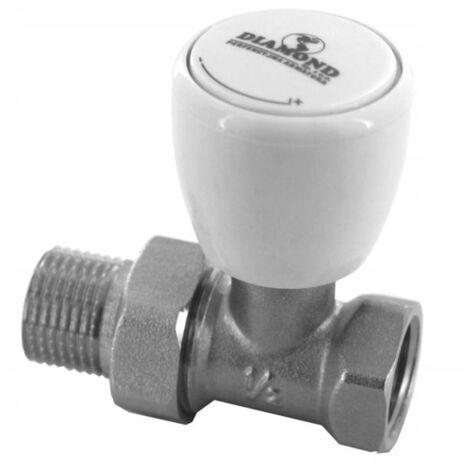 ROBINET D'ALIMENTATION DE RADIATEUR DROIT 1/2 POUCE