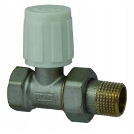 ROBINET D'ALIMENTATION DE RADIATEUR DROIT 3/4 POUCE