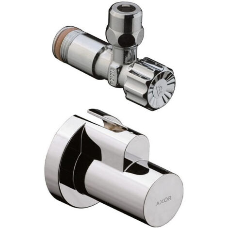 Robinet d'angle AXOR avec étui chromé