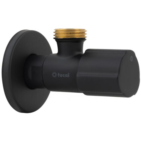Robinet D'angle Noir Céramique Durabilité Et Design Moderne - Tmm