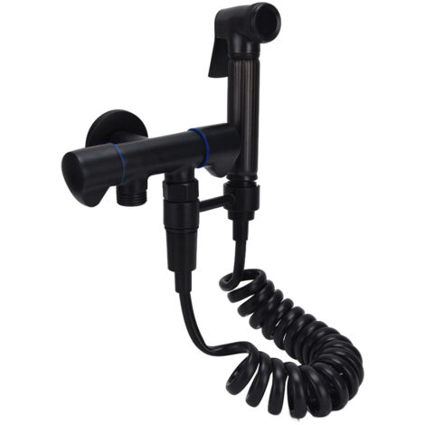 Robinet d'angle pour bidet en cuivre, kit de douchette WC portable avec raccord fileté mâle G1/2, accessoire salle de bain