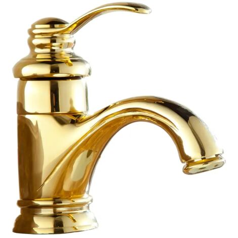 Robinet d'archaïste en laiton massif, robinet de lavabo, de salle de bains, d'armoires, de lavabo Inter-plateforme, chaud et froid