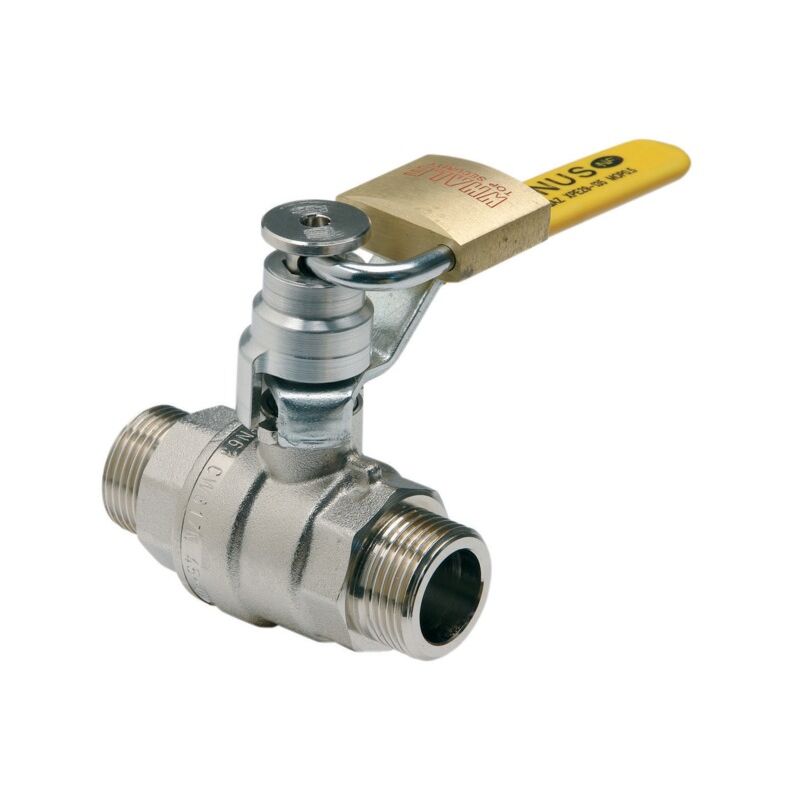 Robinet d'arrêt gaz à boisseau sphérique mm cadenassable 26x34 cal 20