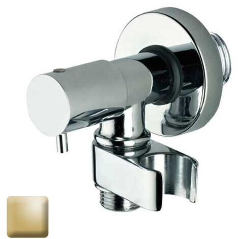 Robinet d’arrêt 1/2”M avec support de douche or - BOSSINI E57000021