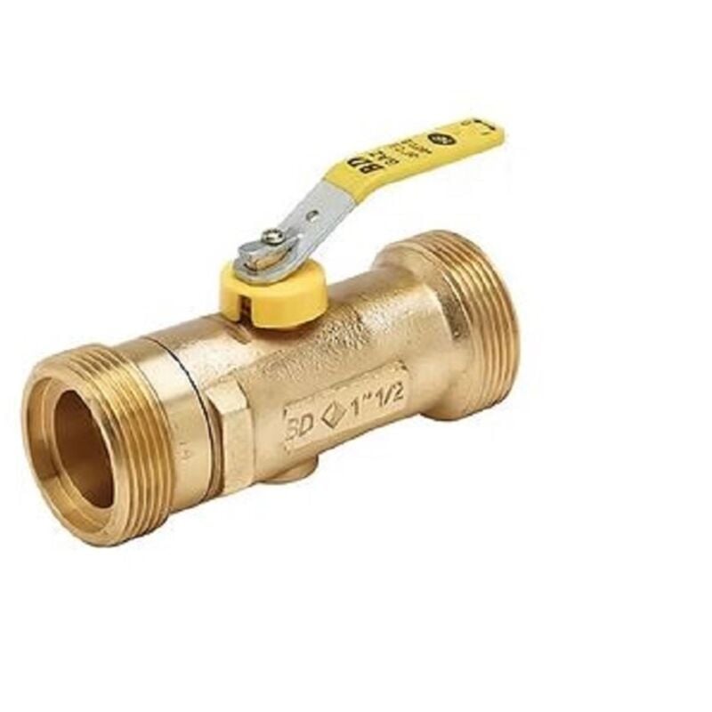 Robinet d'arrêt pression de service jusqu'à 500 mbar - Dble mâle 26x34