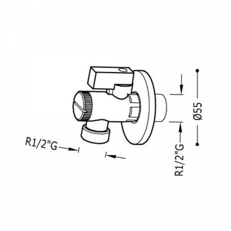 Robinet d’arrêt avec filtre R.1/2” - R.1/2” - TRES 29952505