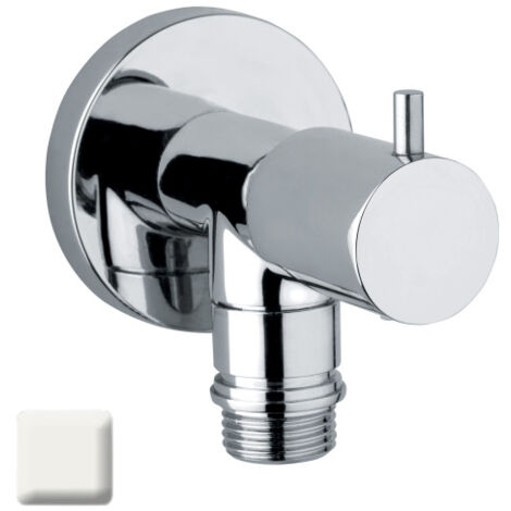 Robinet d’arrêt avec tête à disques en céramique ½’’M blanc mat - BOSSINI E57500045
