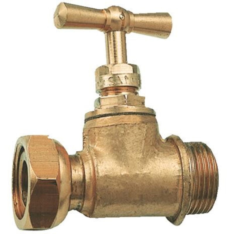 Robinet d'arret compteur droit tete a potence