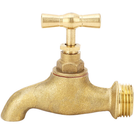 Robinet d'arrêt d'eau G1/2 pouce pour tuyau d'arrosage, vanne de robinet filetée pour applications d'irrigation