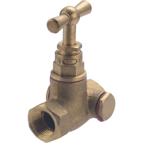 Robinet d'arrêt double femelle à purge  NOYON & THIEBAULT F12x17 (3/8)
