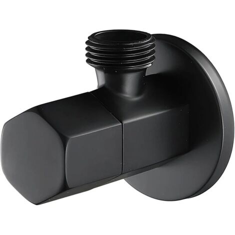 Robinet d'arrêt équerre G1/2 en laiton – Vanne quart de tour – Joints en céramique pour étanchéité – Installation rapide sans outils
