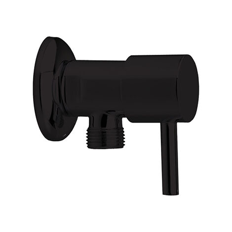 Robinet d'arrêt pour WC céramique de 1/2", Noir mat - 3797NM