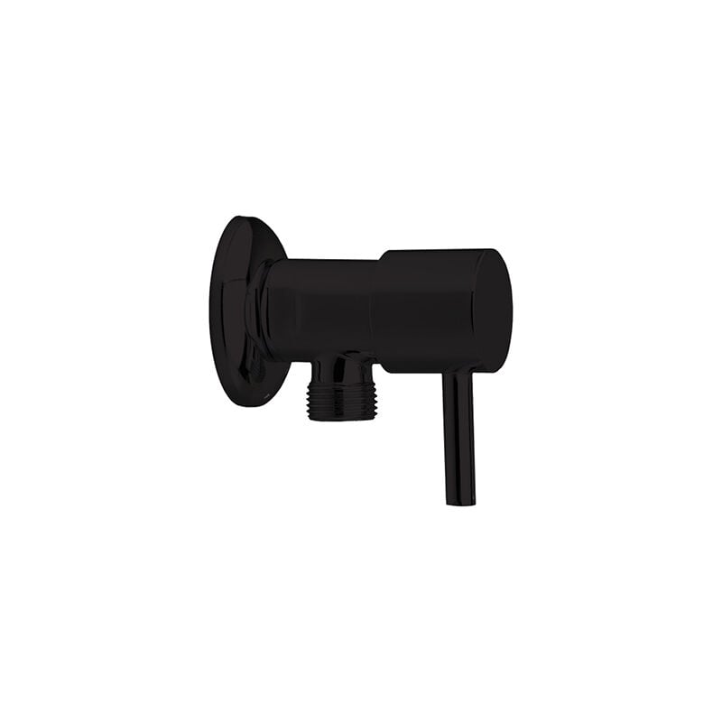 Robinet d'arrêt pour wc céramique de 1/2', Noir mat - 3797NM