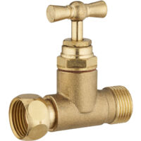 Robinet d'arrêt wc droit à clapet mf12x17 brut NOYON & THIEBAULT