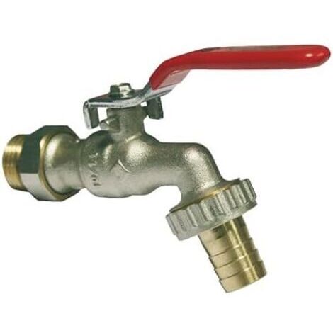 Robinet d'arrosage à sphère orientable 15/21 - 20/27 nickelé