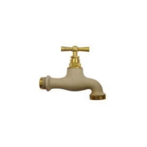 Robinet d'arrosage bicolore Sable, 15x21/20x27
