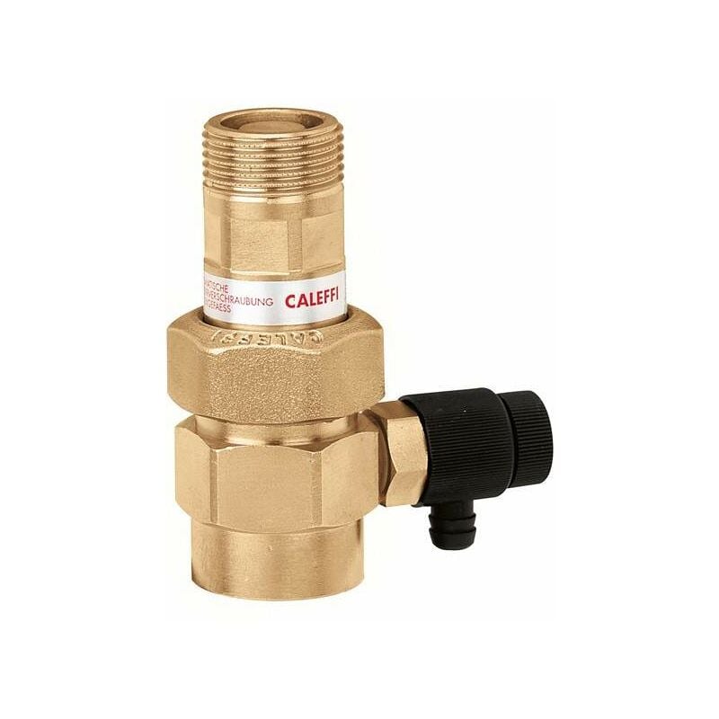 Robinet d'arrêt automatique pour vase d'expansion avec robinet de vidange Caleffi 558 3/4'