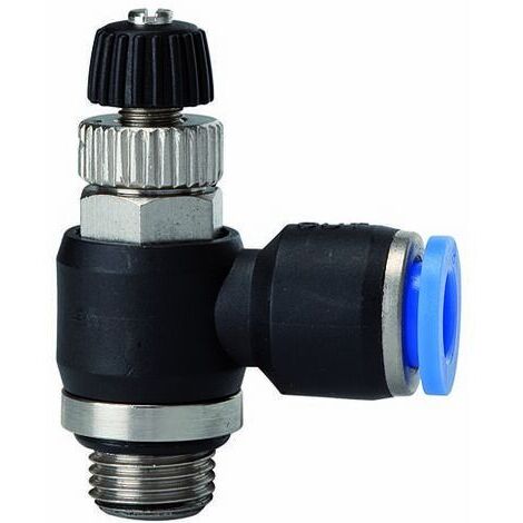 Robinet d'arręt raccord pneumatique Serie Abluftdros.G1/4 Tuyau Ř 6 RIEGLER