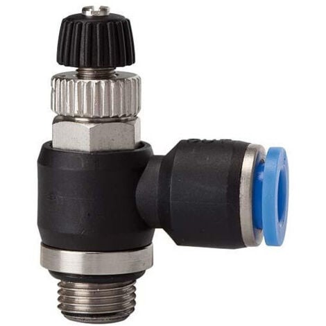 Robinet d'arręt raccord pneumatique Serie Abluftdros.G1/8 Tuyau Ř 4 RIEGLER