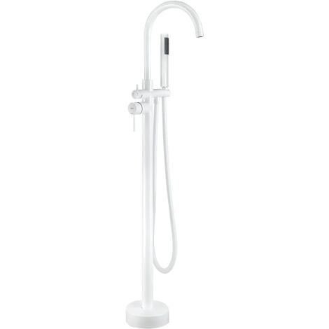 ROBINET DE BAIGNOIRE AUTOPORTANT REA LUNGO BLANC