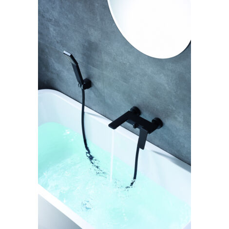 Robinet de baignoire avec mitigeur  Modèle FIYI  Couleur noir finition mate [ IMEX® ]