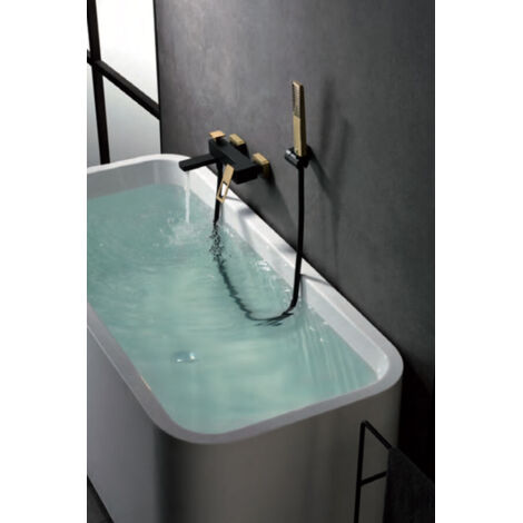 Robinet de baignoire avec mitigeur  Modèle SUÈDE  Couleur noire [ IMEX® ]