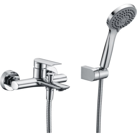 Robinet de baignoire avec mitigeur  Modèle URAL  Couleur gris finition chromée [ IMEX® ]