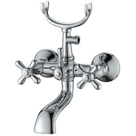 Robinet de baignoire avec poignée étoile, complet