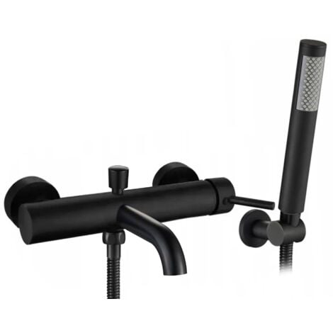 ROBINET DE BAIGNOIRE DOUCHETTE REA LUNGO BLACK - Noir