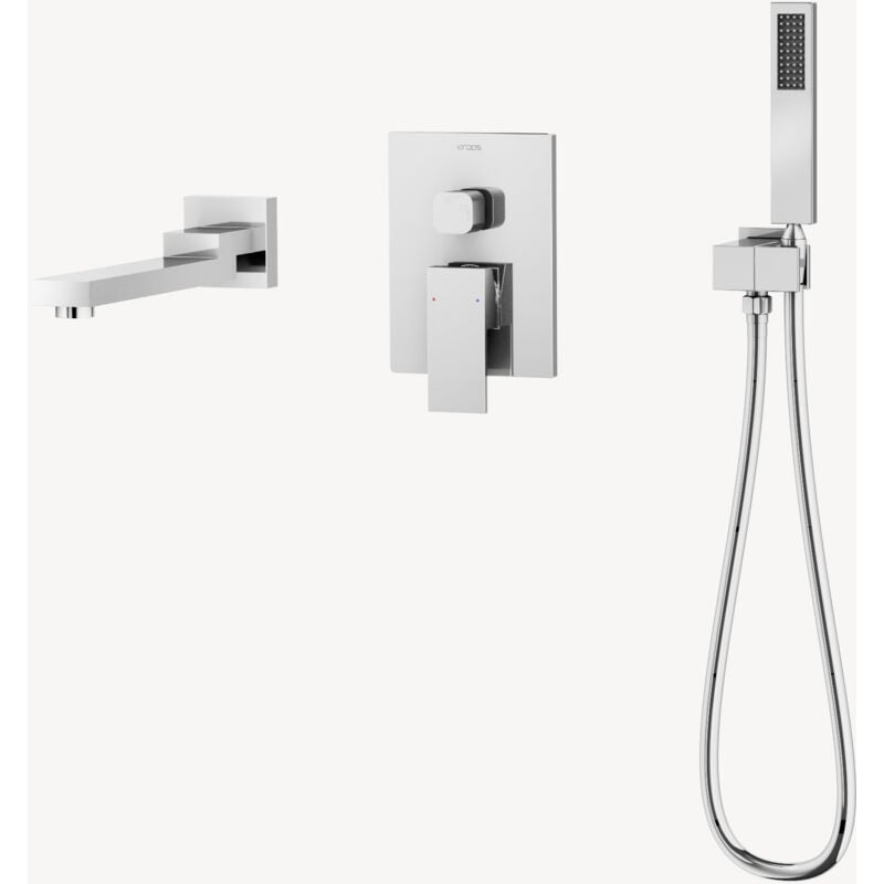 Mitigeur de baignoire à encastrer Chromé - Sirius