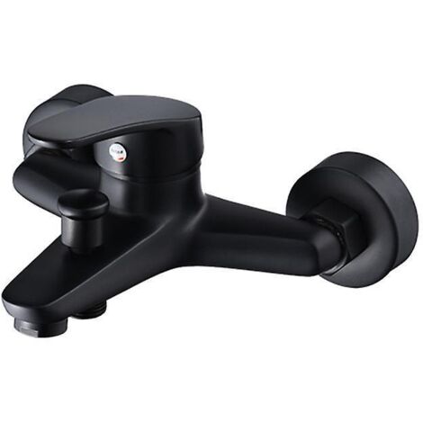 robinet De Baignoire Noir Mitigeur Robinet De Douche Paissi Robinet