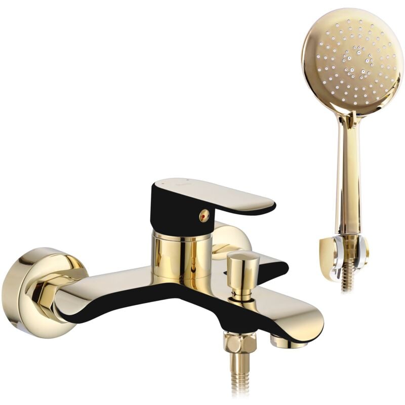 Robinet de baignoire REA bloom black gold