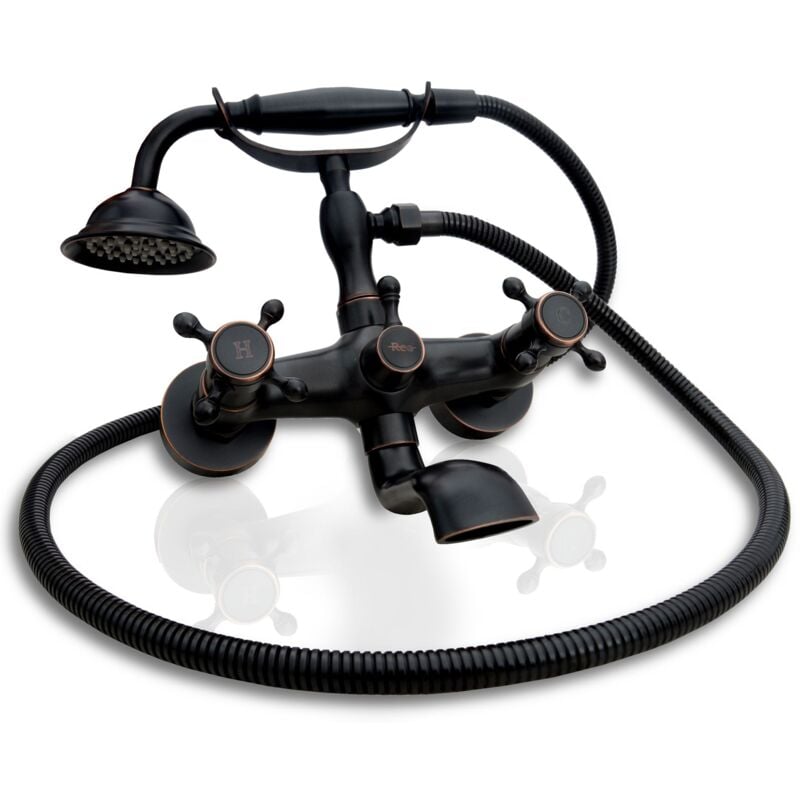 Robinet de baignoire REA retro old black douchette