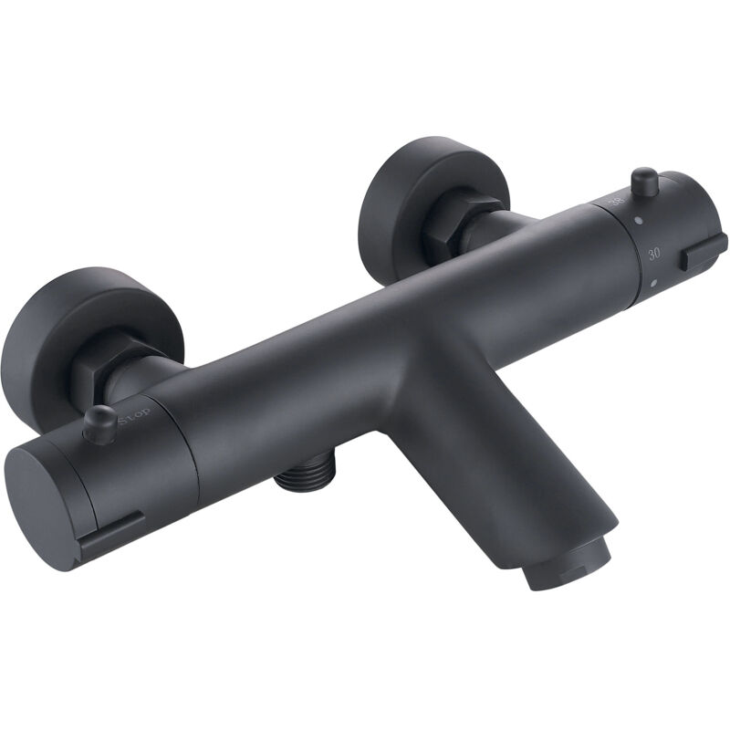 Robinet de baignoire thermostatique noir Artic