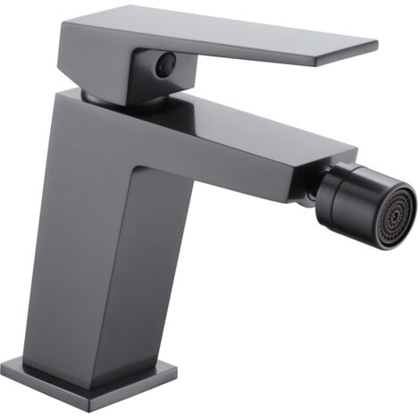Robinet de bidet à levier unique  Modèle ART  Couleur noire  Finition en métal noir [IMEX®]