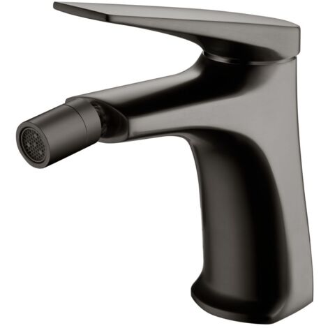 Robinet de bidet avec mitigeur  Modèle DELOS  Couleur noire  Finition en métal noir gun [IMEX®]
