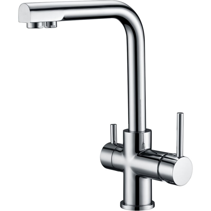 Imex Products - Mice - Robinet de cuisine, évier monocommande avec système d'osmose - Mitigeur de cuisine pour osmose à 2 voies - Série Marseille