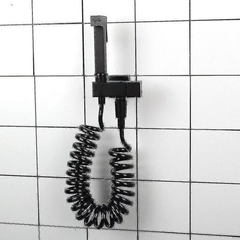 Robinet de bidet de salle de bain noir mat avec douchette en laiton - B