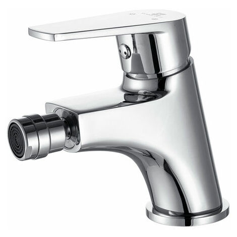 Robinet de Bidet en Laiton Chromé Mitigeur Bidet Bec Orientable à 360° avec Mousseur Démontable