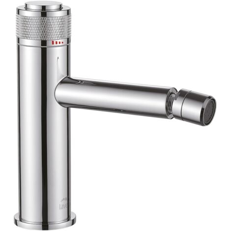 Robinet de bidet sur pied chromé VOLUMO avec bouchon