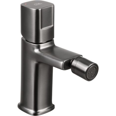 Robinet de bidet sur pied Tores Matt Graphite avec bouchon clic-clac Laveo
