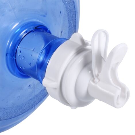 Robinet de Bouteille en Plastique, Distributeur d'Eau avec Valve de Remplissage, Accessoire de Route Pratique Blanc