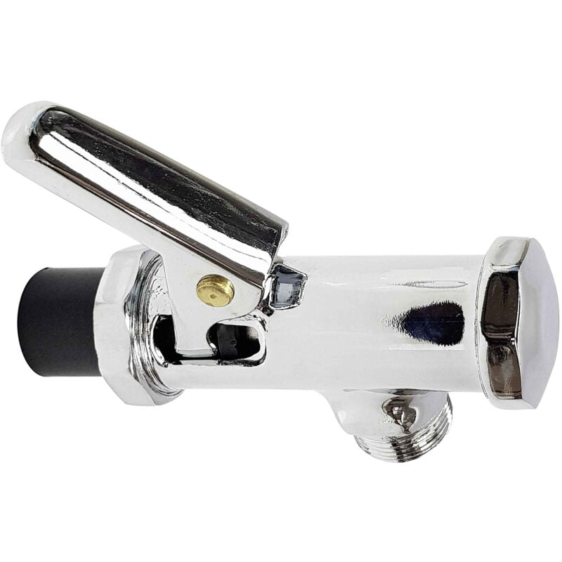 Robinet de chasse d'eau ancien type wc avec levier 3/4" laiton chromé