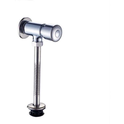 Robinet de chasse d'eau double Ulisem, robinet de chasse d'eau manuel robuste en alliage de zinc, outil de chasse d'eau manuel push-pull, chrome poli pour salle de bain, maison, hôtel (G1/2)