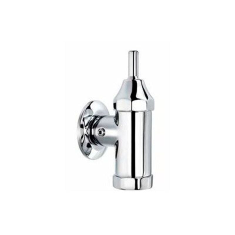 Presto - Robinet de chasse mural 1000M avec robinet d'arrêt temporisé pour toilettes