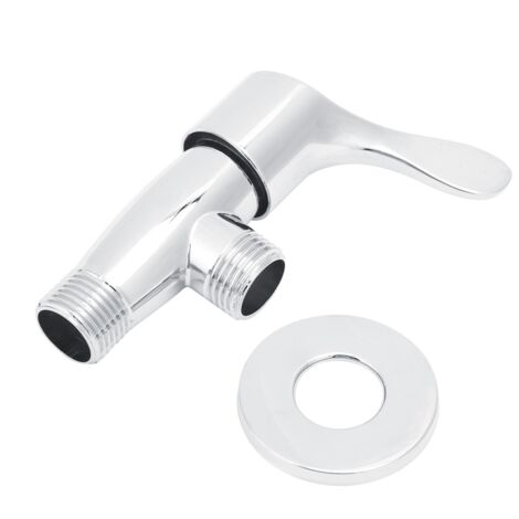 Robinet de Contrôle d'Eau pour Salle de Bain Chromé, Vanne d'Angle G1/2 Pouce
